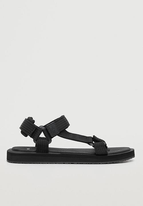 MANGO - Sandals santrec - black