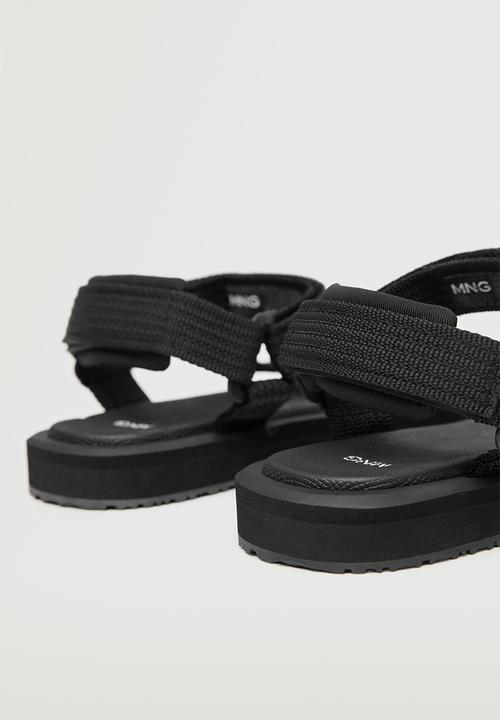 MANGO - Sandals santrec - black