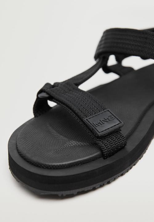 MANGO - Sandals santrec - black