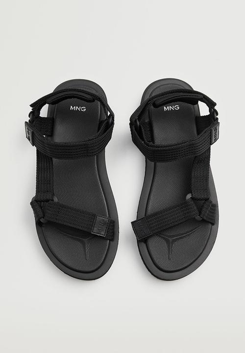 MANGO - Sandals santrec - black