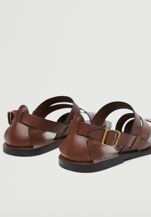 MANGO - Sandals romana 3 - medium brown