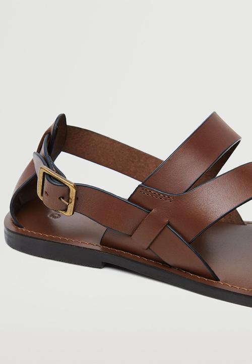 MANGO - Sandals romana 3 - medium brown