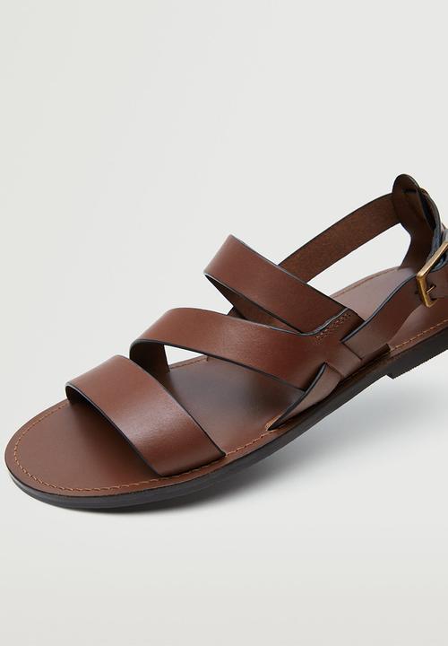 MANGO - Sandals romana 3 - medium brown