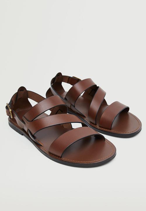 MANGO - Sandals romana 3 - medium brown