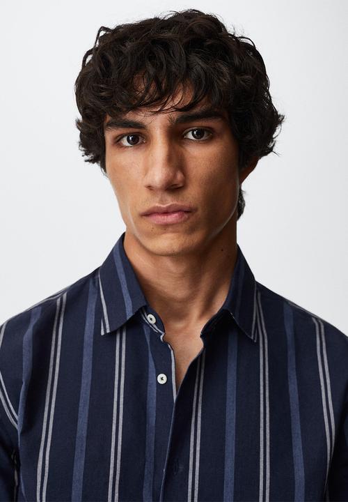 MANGO - Shirtgefares - blue