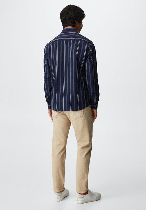 MANGO - Shirtgefares - blue