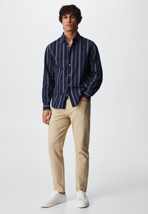 MANGO - Shirtgefares - blue