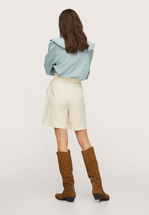 MANGO - Shorts mogambo-h - light beige