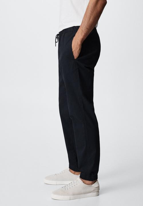 MANGO - Trousers cuffed gunma - navy
