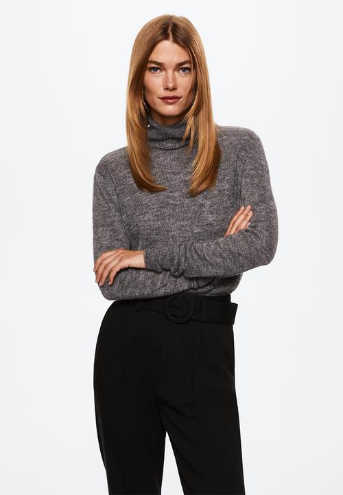MANGO - Trousers manuel - black