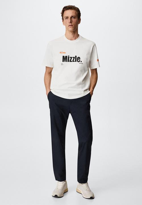 MANGO - T-shirt miltus - white