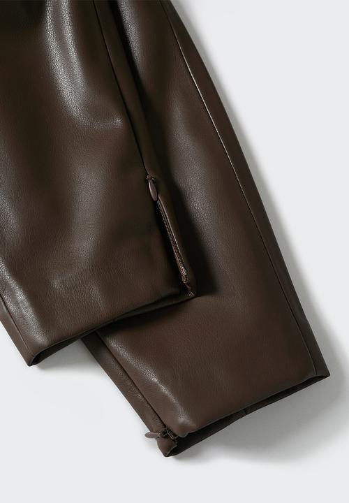 MANGO - Leggings london - mid brown