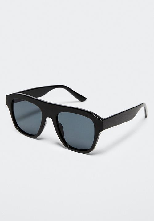MANGO - Acetate frame sunglasses - black