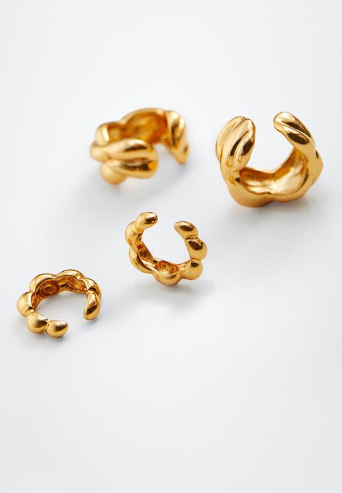 MANGO - Ear cuff and earring set - gold