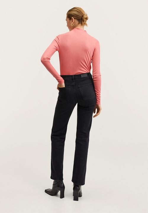 MANGO - T-shirt . philly - bright pink