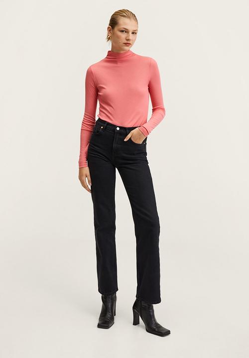 MANGO - T-shirt . philly - bright pink