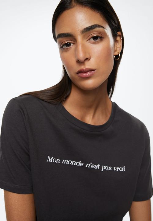 MANGO - T-shirt psgilubi - charcoal