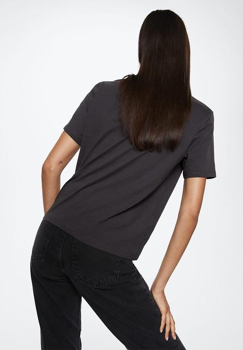 MANGO - T-shirt psgilubi - charcoal