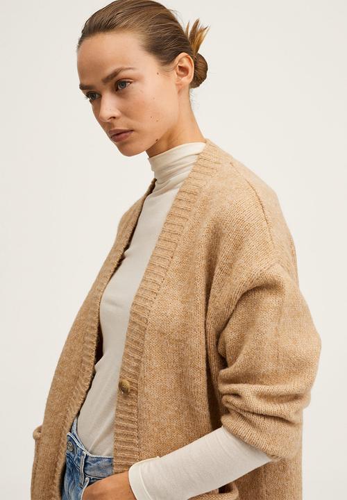MANGO - Cardigan . nevada - medium brown