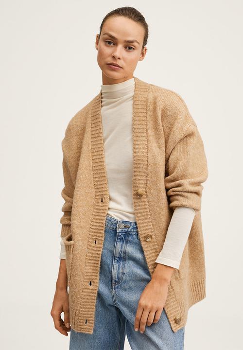 MANGO - Cardigan . nevada - medium brown
