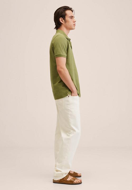 MANGO - Polo shirt . rea - green