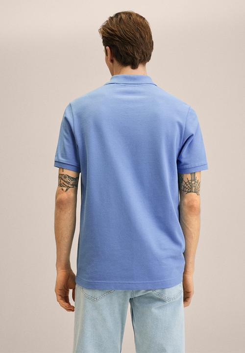 MANGO - Polo shirt . rea - blue