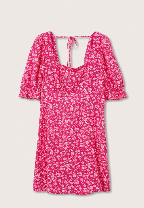 MANGO - Dress solange - bright pink
