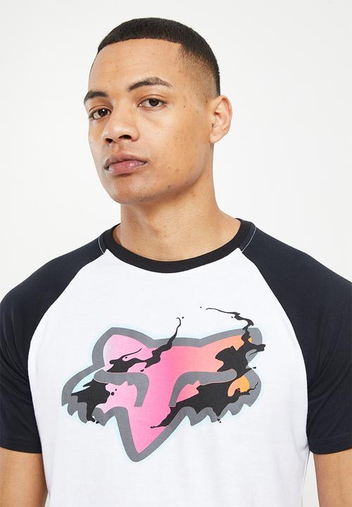 Fox - Pyre raglan short sleeve tee - white