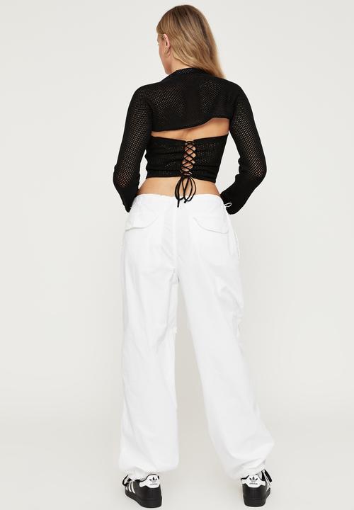 Supré  - Lala parachute pant - white