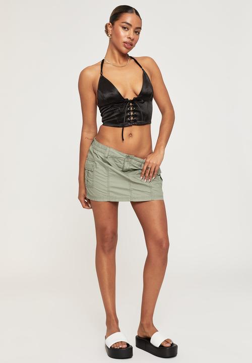 Supré  - Lyra lace up corset - black
