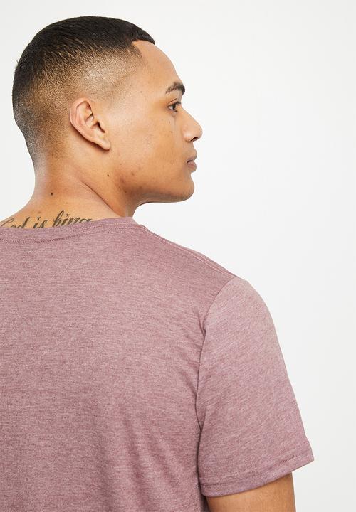 Fox - Rkane head short sleeve tee - burgundy melange