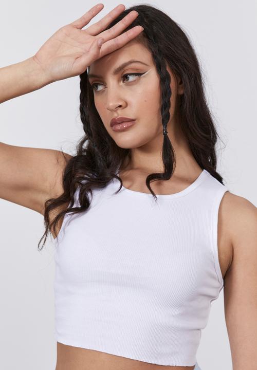 Factorie - High scoop neck tank - white