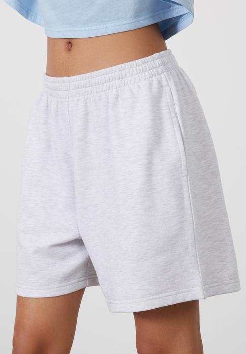 Factorie - Baggy fleece short - silver marle