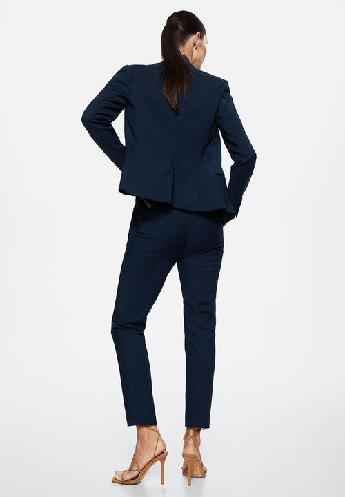 MANGO - Trousers cofi - navy