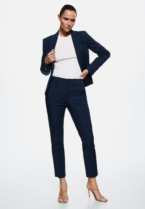 MANGO - Trousers cofi - navy