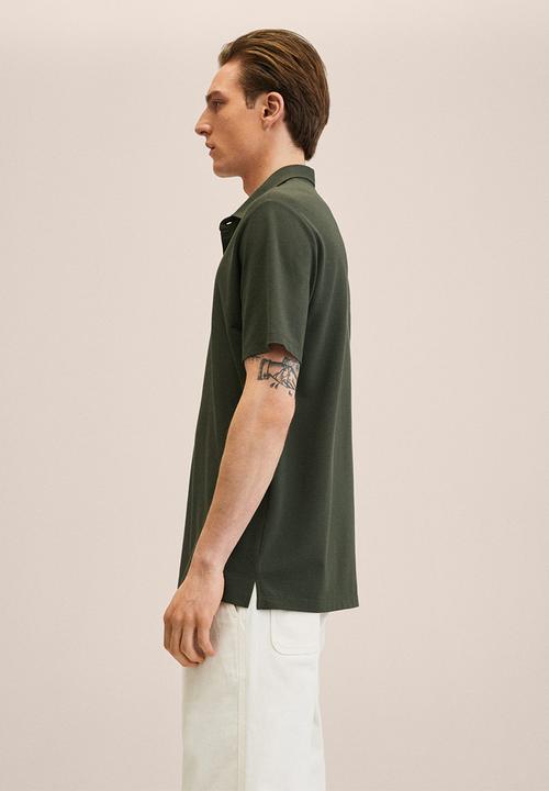 MANGO - Ezequi cotton golfer - khaki