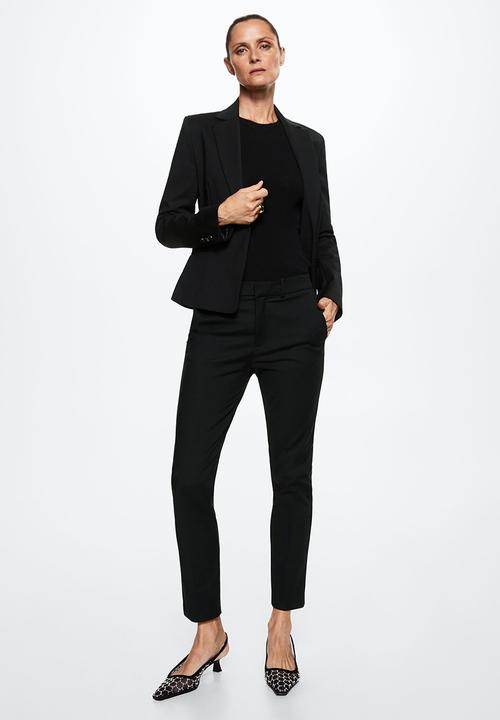 MANGO - Trousers cofi - black