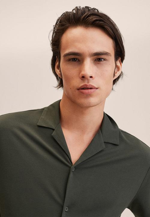 MANGO - Bonheur cotton modal blend shirt - khaki