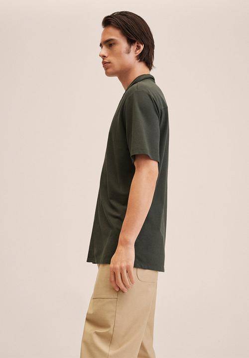 MANGO - Bonheur cotton modal blend shirt - khaki