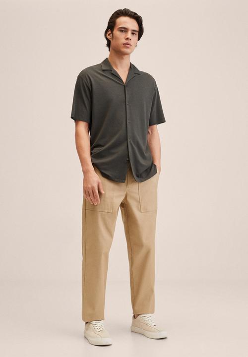 MANGO - Bonheur cotton modal blend shirt - khaki
