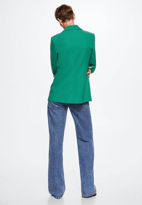 MANGO - Blazer justo - green