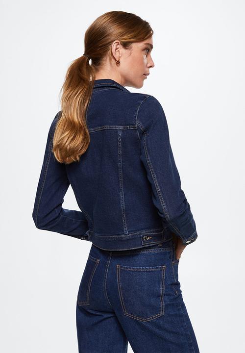 MANGO - Jacket vicky - mid blue