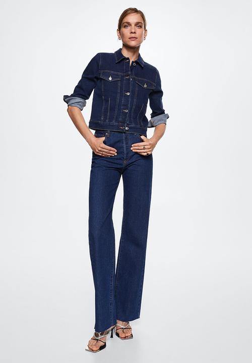 MANGO - Jacket vicky - mid blue