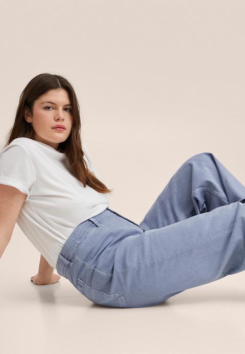 MANGO - Plus jeans catherin - open blue