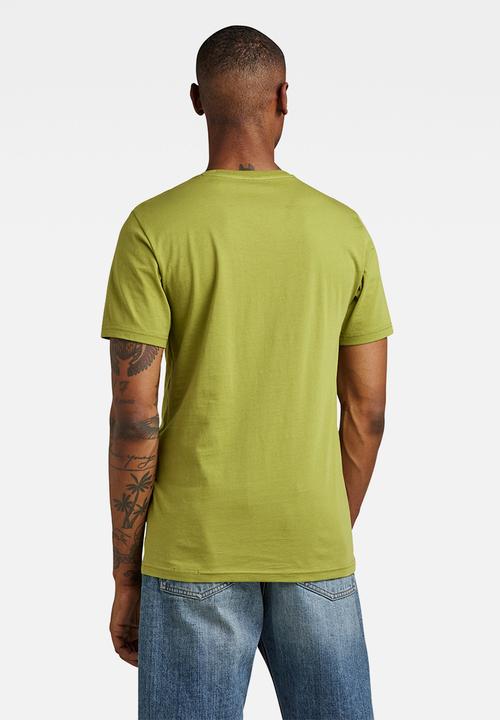 G-STAR - Raw originals slim T-shirt - fresh olive