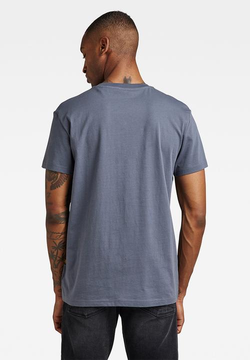 G-STAR - Originals label T-shirt - fantem blue