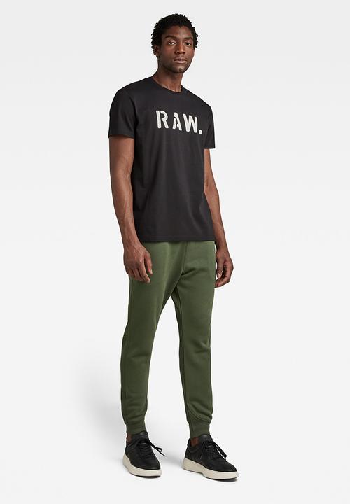 G-STAR - Stencil raw T-shirt - dark black