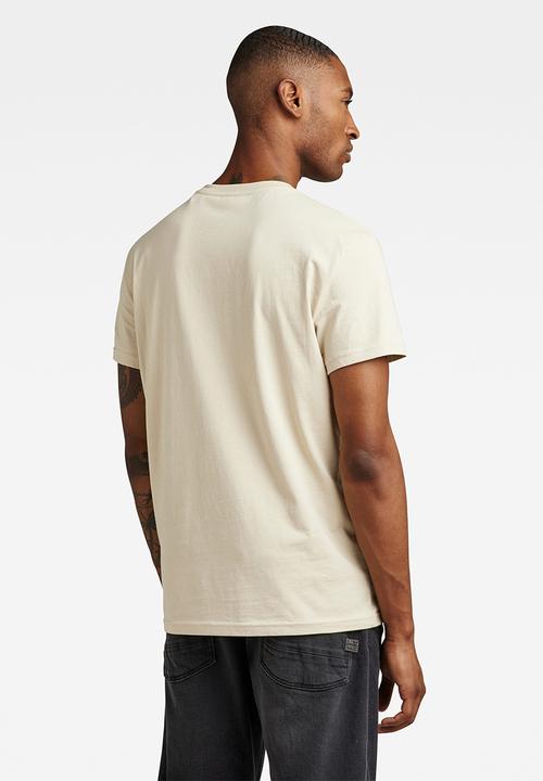 G-STAR - Stencil raw T-shirt - brown rice