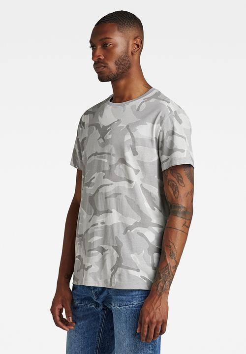 G-STAR - Camo T-shirt - cool grey woodland camo
