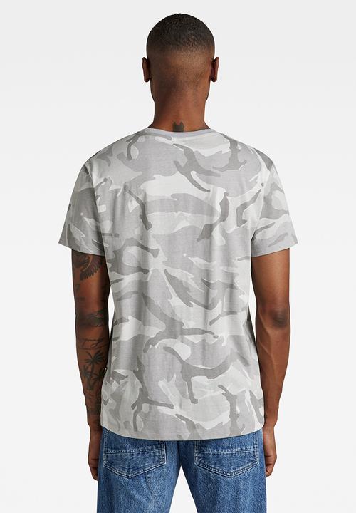 G-STAR - Camo T-shirt - cool grey woodland camo